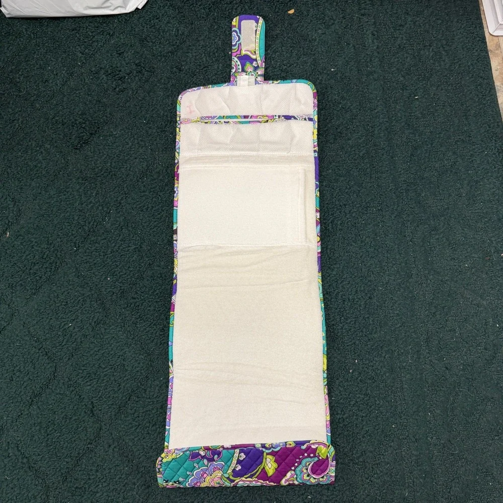 Vera Bradley Changing Pad Baby Heather Purple Teal Paisley Quilted Travel
